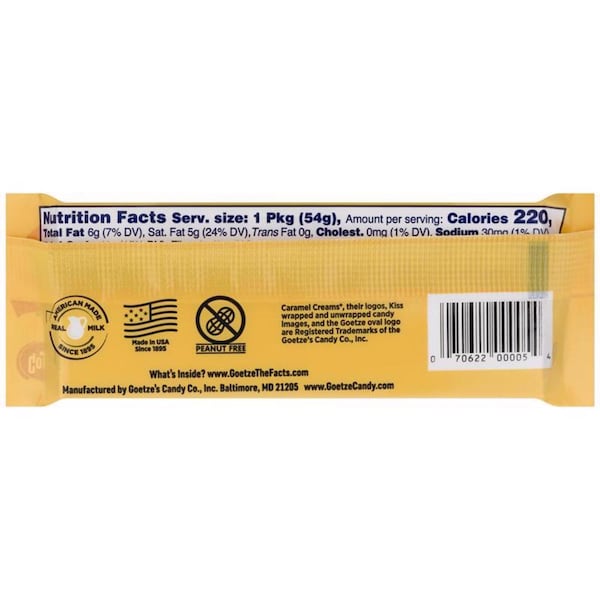 Goetzes Candy Caramel Creams Original Caramels 1.9 Oz